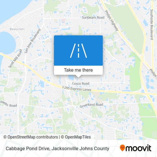 Cabbage Pond Drive map