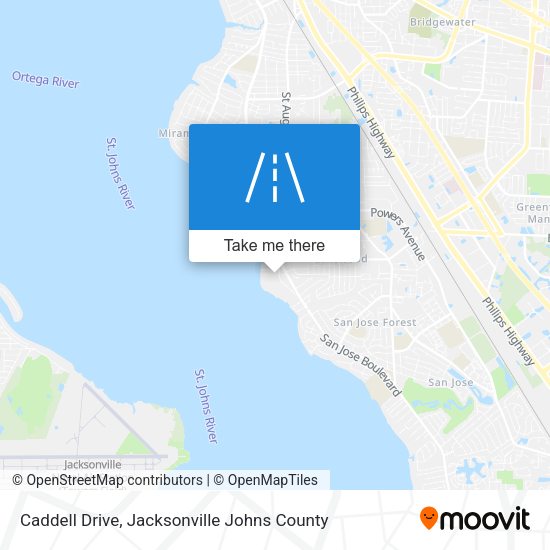 Caddell Drive map