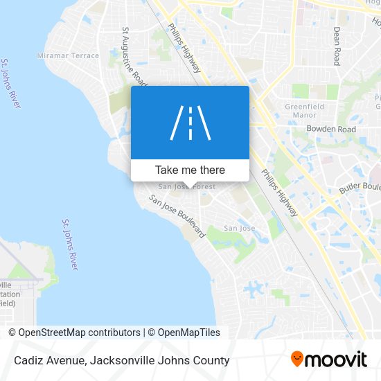 Cadiz Avenue map