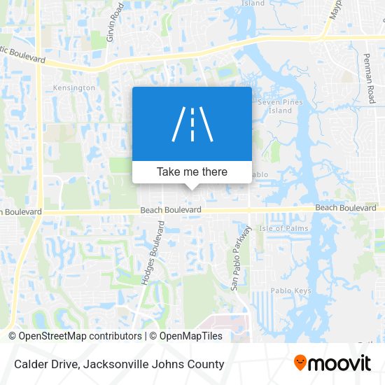 Calder Drive map