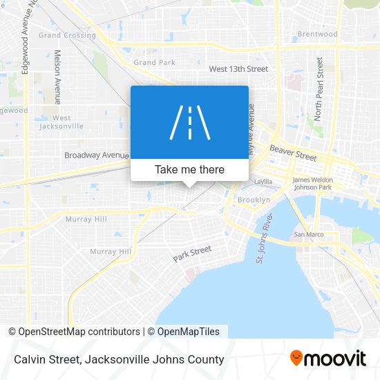 Mapa de Calvin Street