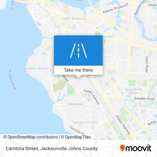 Cambria Street map