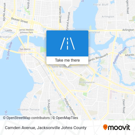 Camden Avenue map