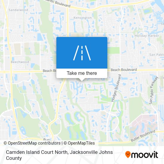 Mapa de Camden Island Court North