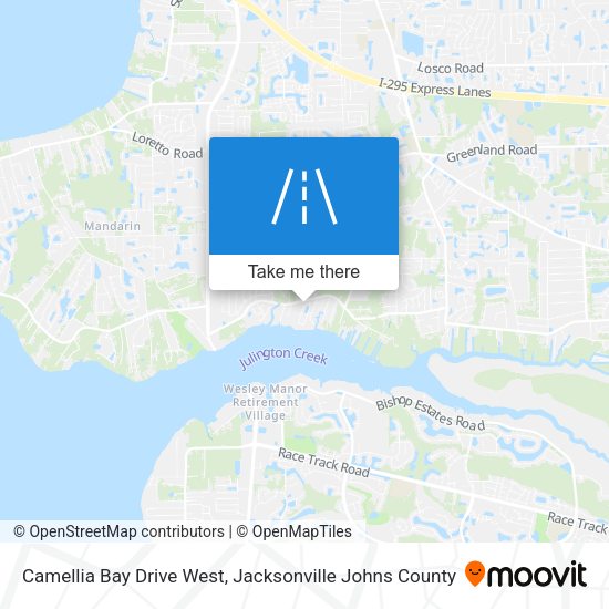 Camellia Bay Drive West map