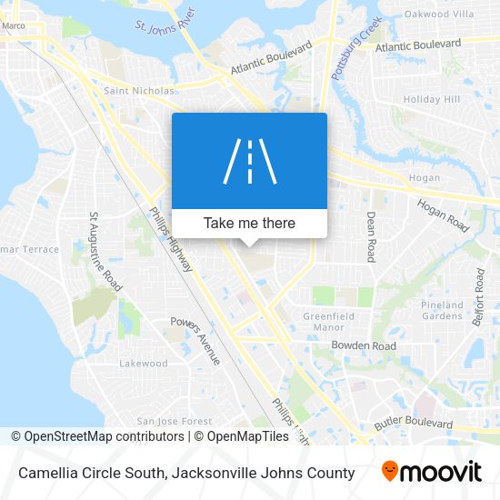 Camellia Circle South map
