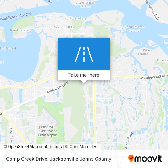 Mapa de Camp Creek Drive