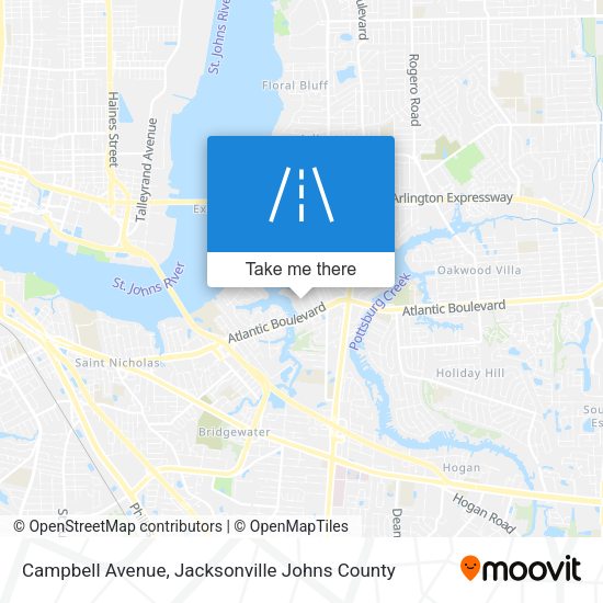 Campbell Avenue map