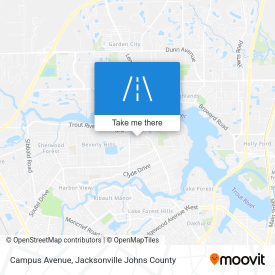 Campus Avenue map