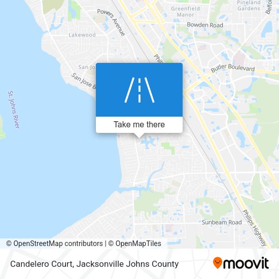 Candelero Court map