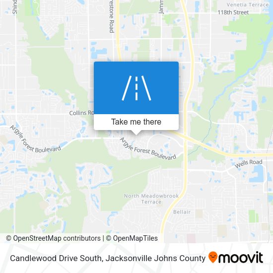 Candlewood Drive South map
