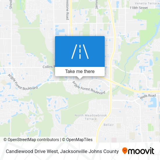 Candlewood Drive West map