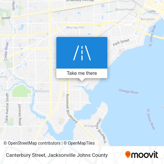Canterbury Street map