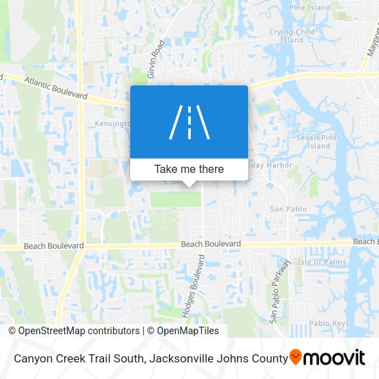 Mapa de Canyon Creek Trail South