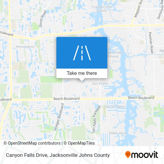 Canyon Falls Drive map