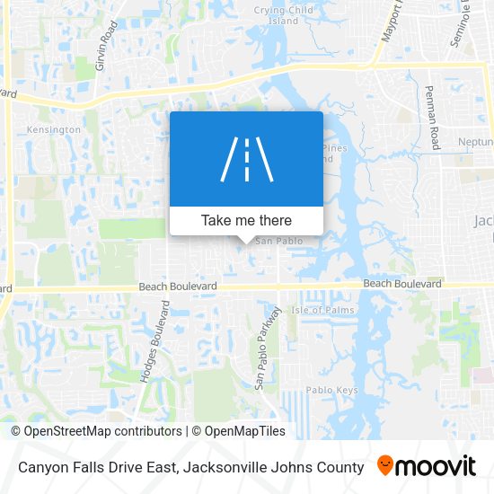 Mapa de Canyon Falls Drive East
