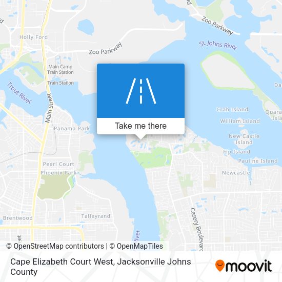 Cape Elizabeth Court West map