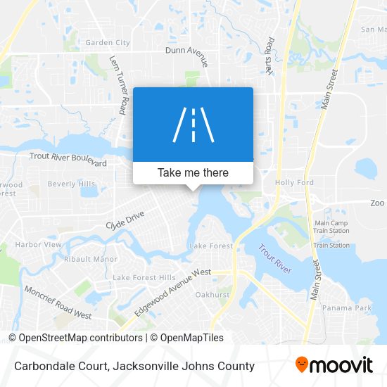 Mapa de Carbondale Court