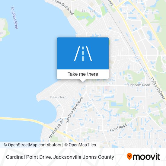 Cardinal Point Drive map