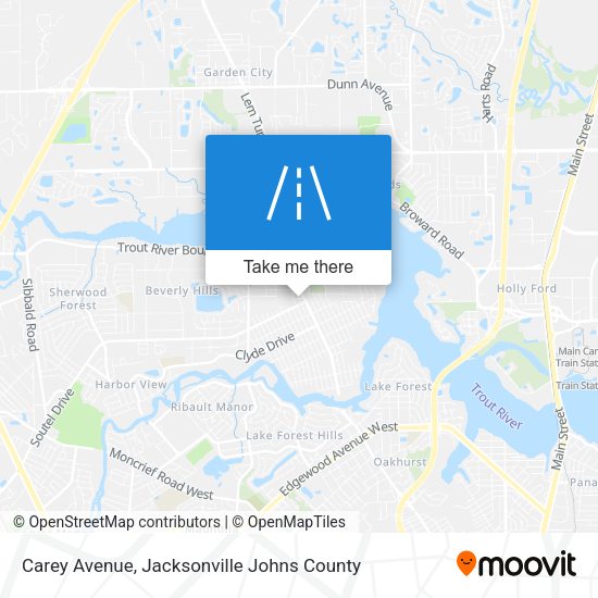 Carey Avenue map