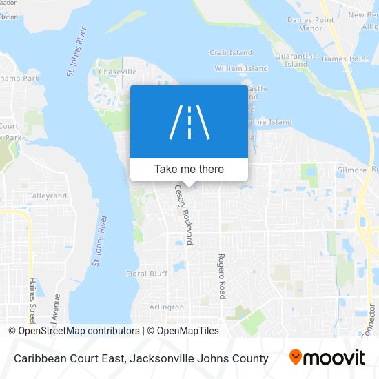 Caribbean Court East map