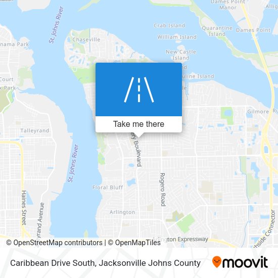 Caribbean Drive South map
