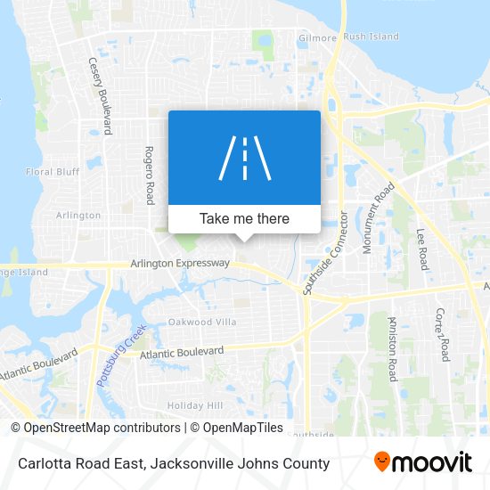 Carlotta Road East map