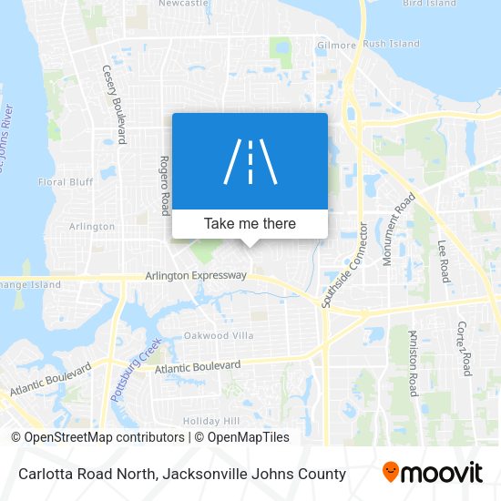 Carlotta Road North map