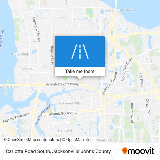 Carlotta Road South map