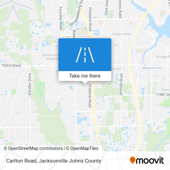 Carlton Road map