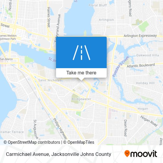 Carmichael Avenue map