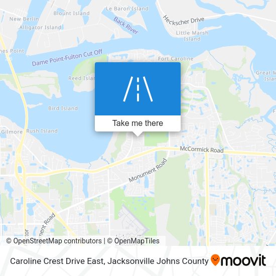 Mapa de Caroline Crest Drive East