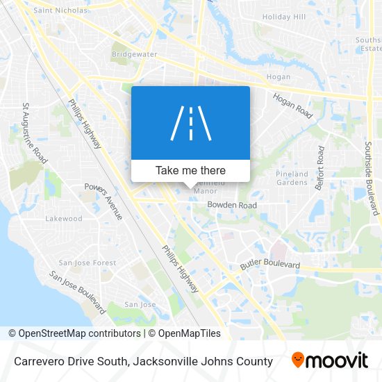 Mapa de Carrevero Drive South