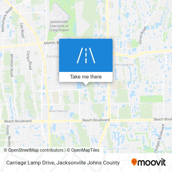 Carriage Lamp Drive map