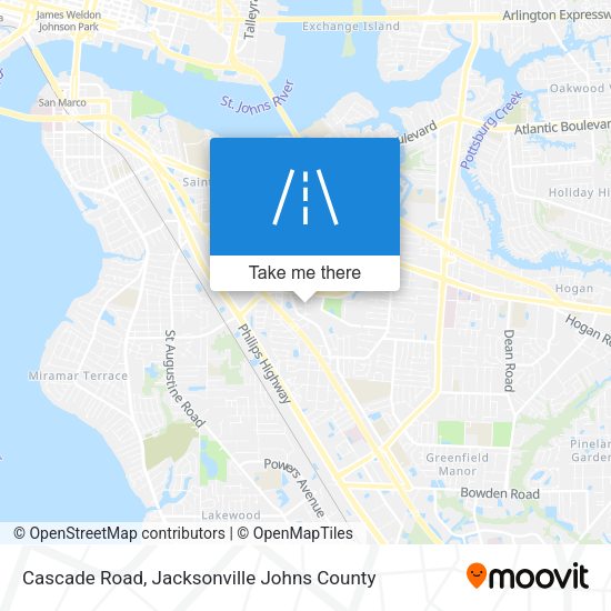 Mapa de Cascade Road