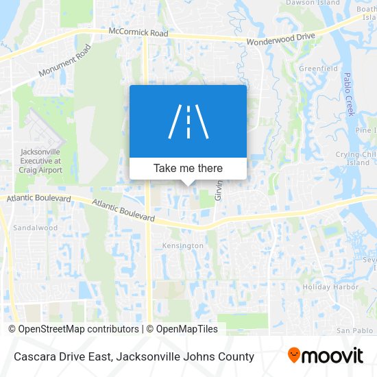 Cascara Drive East map