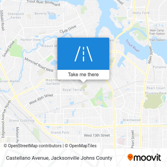 Castellano Avenue map