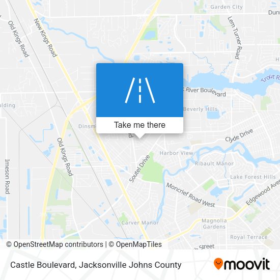 Castle Boulevard map