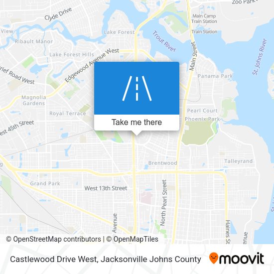 Castlewood Drive West map