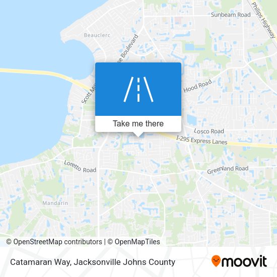 Catamaran Way map