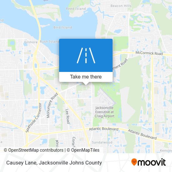 Causey Lane map