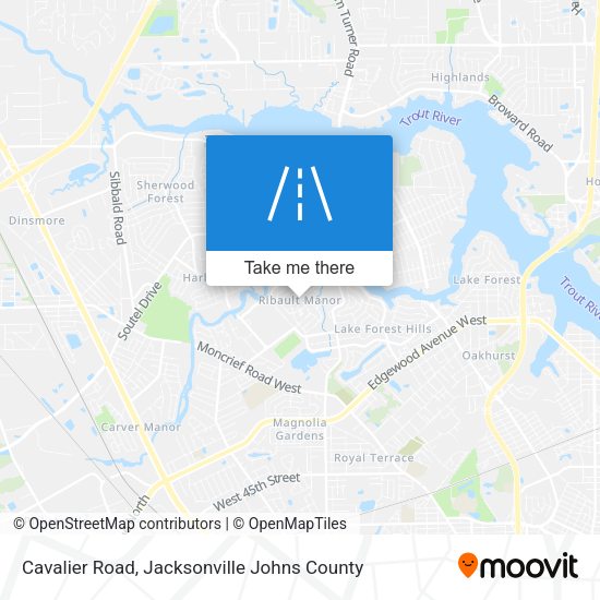 Mapa de Cavalier Road