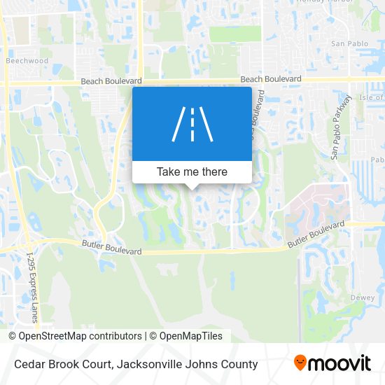 Mapa de Cedar Brook Court