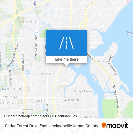 Mapa de Cedar Forest Drive East
