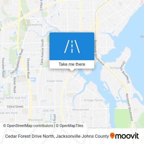 Cedar Forest Drive North map