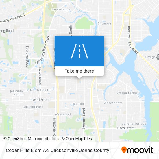 Cedar Hills Elem Ac map