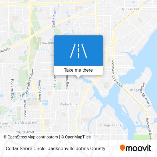 Cedar Shore Circle map