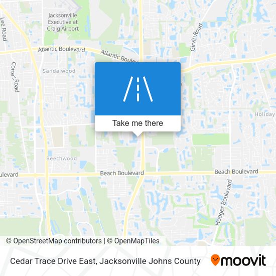 Mapa de Cedar Trace Drive East