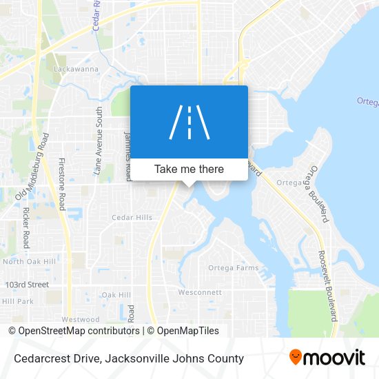 Mapa de Cedarcrest Drive
