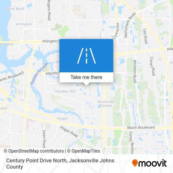 Mapa de Century Point Drive North